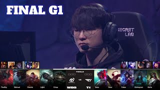 WBG vs T1  Game 1  Grand Finals LoL Worlds 2023  T1 vs Weibo Gaming  G1 full [upl. by Harriott]