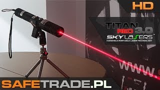 SkyLasers TITAN 30 Red 650nm 300mW Laser  wwwsafetradepl [upl. by Alakam]