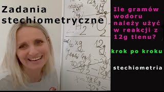 MOL i ZADANIA STECHIOMETRYCZNE krok po kroku chemia 37 [upl. by Horne]