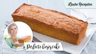 Perfecte basis cake  LeukeReceptennl [upl. by Htes]