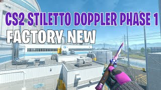 Stiletto Knife Doppler Phase 1  CS2 Skin Showcase 165 [upl. by Eekaz]