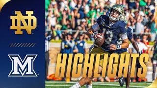 Highlights vs Miami OH  Notre Dame Football [upl. by Ventre278]