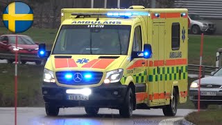 Ambulance MercedesBenz Sprinter responding code3 prio 1 SE  112020 [upl. by Glaudia813]