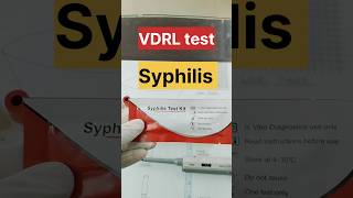 VDRL testrapid test for Syphilis disease dmlt labtechnician bscnursing [upl. by Enneillij]