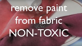 How to Get Dried Acrylic Paint Out of Your Clothing amp Fabrics NONTOXIC [upl. by Rosy174]