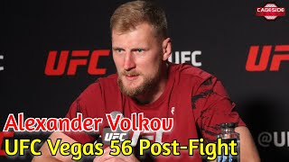 UFC Vegas 56 Alexander Volkov Not Too Interested In Derrick Lewis Rematch [upl. by Kaine]