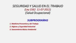 Medicina Preventiva y del trabajo [upl. by Nolham]