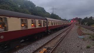 here is Britannia 70000 and 47853 to Poole from Shrewsbury rail tour by locomotive service limited [upl. by Lauber]