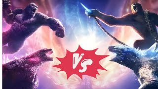 Godzilla amp Kong vs Scar King amp ShimuThe War of the Monsters  fight scene [upl. by Ellennahs]