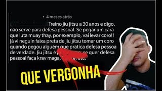 MESTRE COM 30 ANOS DE JIUJITSU DIZ JIUJITSU NÃO SERVE PARA DEFESA PESSOAL [upl. by Thorne]