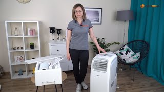 Klimatyzator przenośny Warmtec MORSO KP40W  KP53W unboxing skład zestawu uruchomienie [upl. by Elfreda]