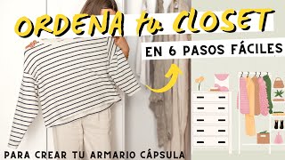 ✨ Cómo crear un Armario Minimalista desde CERO ✨ paso a paso para ordenar y depurar tu ropa [upl. by Kennith]