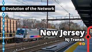 New Jerseys Commuter Rail Network Evolution [upl. by Anauqcaj]