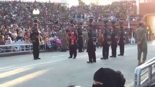 Wagah Border ceremony  Pakistan side [upl. by Kcirdes732]