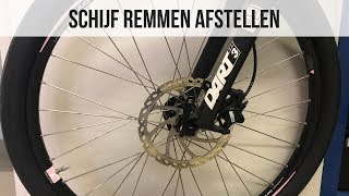 Schijfremmen afstellen  MTB  E Bike fiets remmen af stellen [upl. by Drabeck]