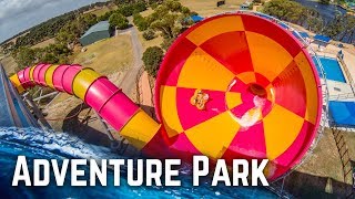 ALL WATER SLIDES at Adventure Park Geelong Australia [upl. by Ahsaela]