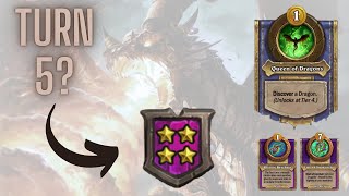 Tier 4 by Turn 5 Alexstrasza’s Fast Dragons Take Over  Hearthstone Battlegrounds [upl. by Landahl780]