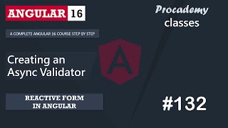 132 Creating a Custom Async Validator  Reactive Forms  A Complete Angular Course [upl. by Aisor]