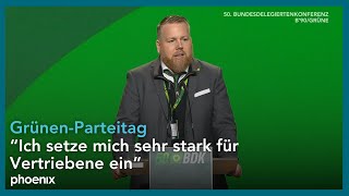 GrünenParteitag Daniel Timmerberg  Kandidatenvorstellung Bundesvorstandswahl B90Grüne [upl. by Novla218]