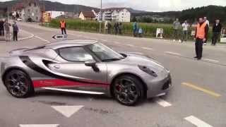 13 Alfa Romeo 4C Sound Acceleration and driving [upl. by Adeirf]