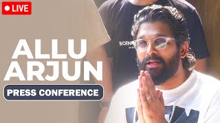 LIVE Allu Arjuns Press Conference after release from Central Prison Chanchalguda  Pushpa 2 [upl. by Mona]