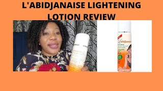 LABIDJANAISE LIGHTENING LOTION REVIEW [upl. by Lipsey]