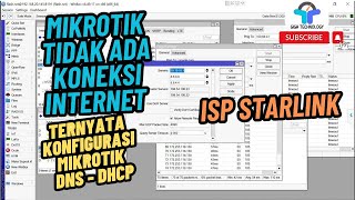 MikroTik tidak ada Internet ISP Starlink [upl. by Idette]