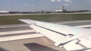 American Eagle ERJ145 takeoff from KSAV [upl. by Bogosian166]