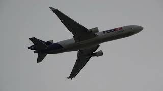 FedEx  McDonnell Douglas MD11F departing Oakland International Airport to Honolulu Hawaii [upl. by Esyle]