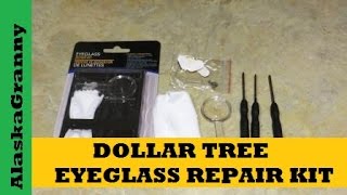 Eyeglass Repair Kit from Dollar Tree [upl. by Oisinoid828]