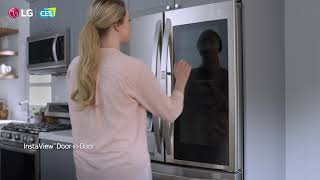 LG at CES2021 LG InstaView DoorinDoor Refrigerator with Craft Ice [upl. by Rossie918]