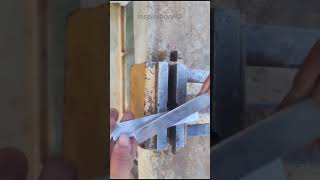 Turning rusty bolt into Nail Clipper [upl. by Yecak]