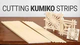 Cutting Kumiko Strips by Handtools  Kumiko Making Part 1 [upl. by Katy]