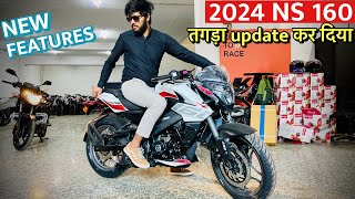 2024 BAJAJ PULSAR NS160 DETAILED REVIEW  NEW FEATURES [upl. by Colley]