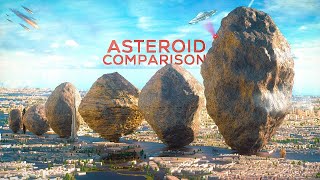 ASTEROIDS Size Comparison 3D [upl. by Ainoyek]