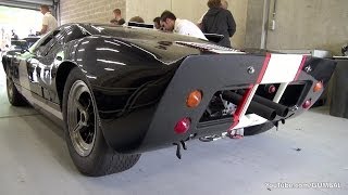 Ford GT 40 Mk 2  Loud Exhaust sounds on the Track [upl. by Llehsyar718]