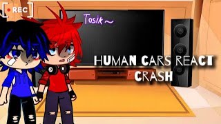 Human cars react to crash  Jackson storm \ cars react [upl. by Gorlicki972]