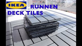 Ikea Runnen Deck Flooring Patio Tiles [upl. by Ainimreh]