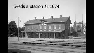 Det Gamla Skåne  Svedala station 1874 [upl. by Htnamas]