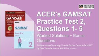 ACER GAMSAT Practice Test 2 Questions 15 Worked Solutions Biology  Tips and Tricks [upl. by Lenzi]