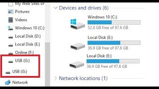 How to Fix Same Double Driver Showing in Windows 10 Explorer 100 Works [upl. by Ordisi]