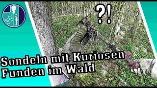 🔵🔵🔵Militaria Sondeln mit dem Metalldetektor und kuriosen Funden im Wald [upl. by Wit]