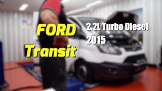 Ford Transit 22L Turbodiesel  Dyno test after Custome ECU remap [upl. by Anikahs]