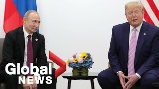 Trump tells Putin at G20 summit Dont meddle in US elections [upl. by Etnoek716]