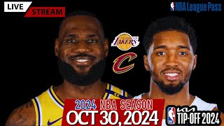 LeBron’s Lakers vs Cleveland Cavaliers NBA Live Stream PlayByPlay amp Scoreboard KiaTipff24 [upl. by Joy]