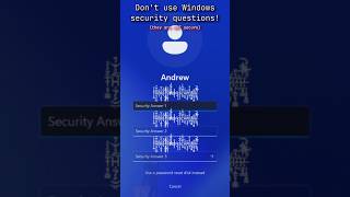 DO NOT use Windows Security Questions windows endermanch [upl. by Eikciv]