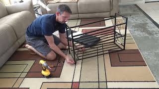 Shoe rack bench assembly and review  How To assemble a bench  shoe holder [upl. by Spain844]