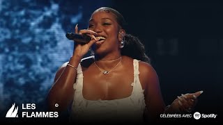 Fanny J performe un medley en live Okay Je laime Ancrée à ton port  LES FLAMMES 2024 [upl. by Latisha]