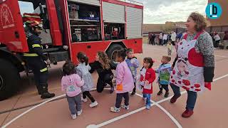 Simulacro de incendio en el CEIP Buenos Aires de Benavente [upl. by Adehsor]