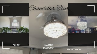 House Tour Chandeliers [upl. by Naeloj]